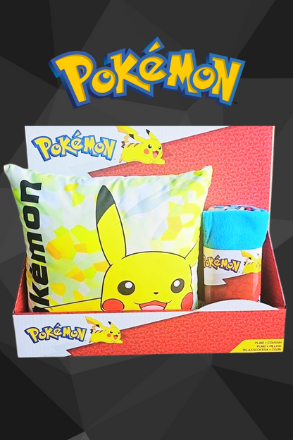 Pokémon™ Set manta polar y cojín decorativo